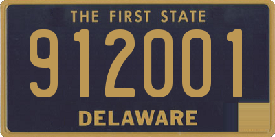DE license plate 912001