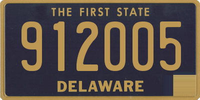 DE license plate 912005