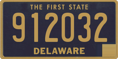 DE license plate 912032