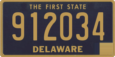 DE license plate 912034