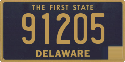 DE license plate 91205