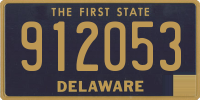 DE license plate 912053