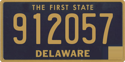 DE license plate 912057