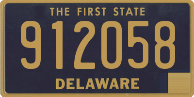 DE license plate 912058