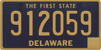 DE license plate 912059