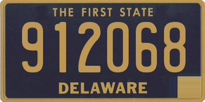 DE license plate 912068
