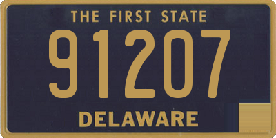 DE license plate 91207