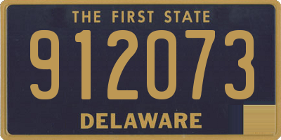 DE license plate 912073