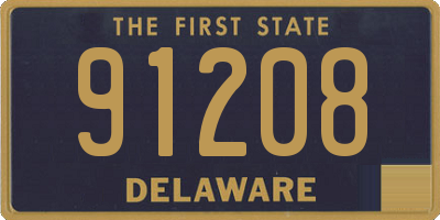 DE license plate 91208