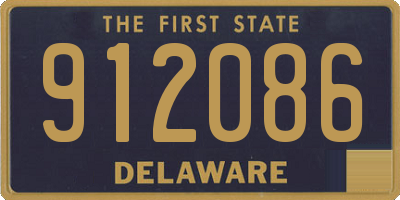 DE license plate 912086