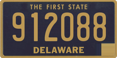 DE license plate 912088