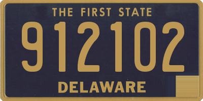 DE license plate 912102