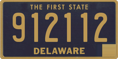 DE license plate 912112
