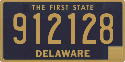 DE license plate 912128