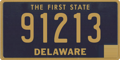 DE license plate 91213