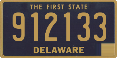 DE license plate 912133