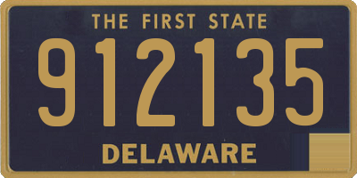 DE license plate 912135