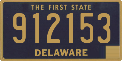 DE license plate 912153