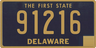 DE license plate 91216