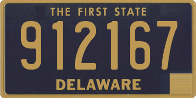 DE license plate 912167