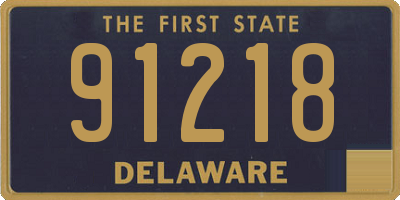 DE license plate 91218