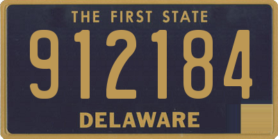 DE license plate 912184