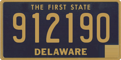 DE license plate 912190