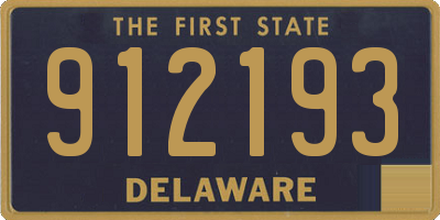 DE license plate 912193