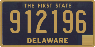 DE license plate 912196