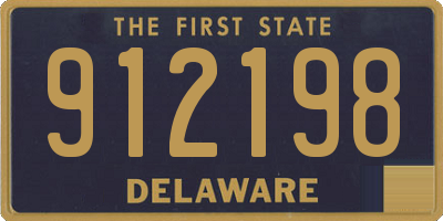 DE license plate 912198