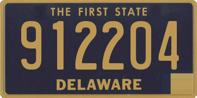DE license plate 912204