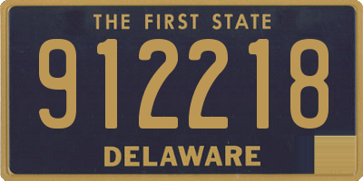 DE license plate 912218