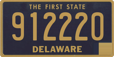 DE license plate 912220