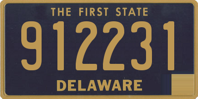 DE license plate 912231