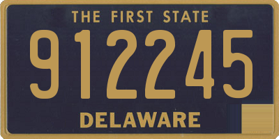 DE license plate 912245