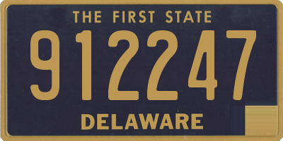 DE license plate 912247