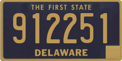 DE license plate 912251