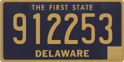 DE license plate 912253