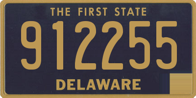 DE license plate 912255