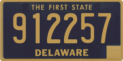 DE license plate 912257