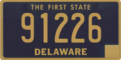 DE license plate 91226