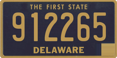 DE license plate 912265