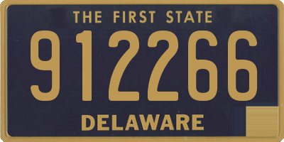 DE license plate 912266