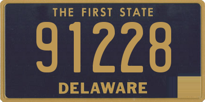 DE license plate 91228