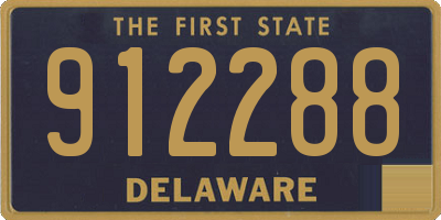 DE license plate 912288
