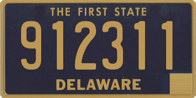 DE license plate 912311