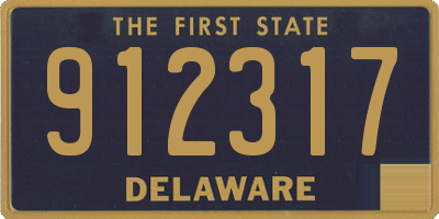 DE license plate 912317