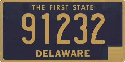 DE license plate 91232