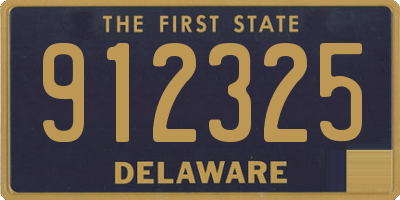 DE license plate 912325