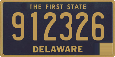 DE license plate 912326